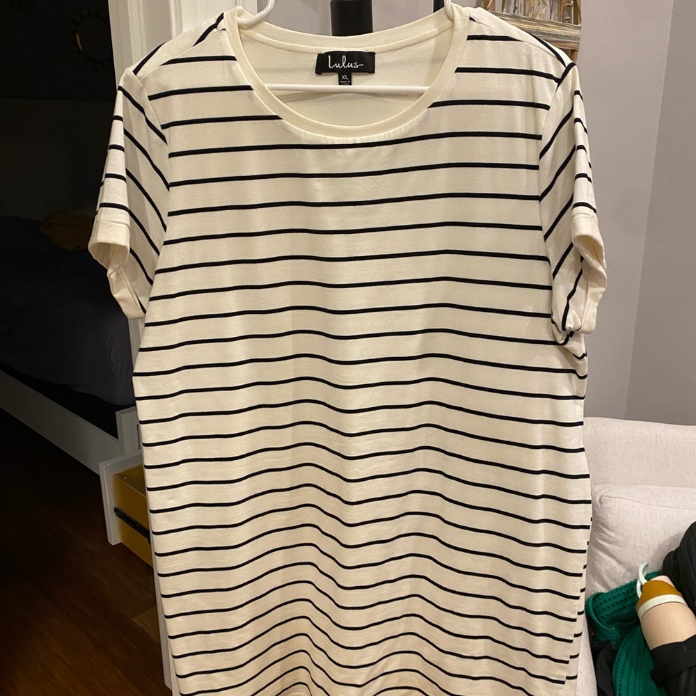 Lulus Striped T-Shirt Dress